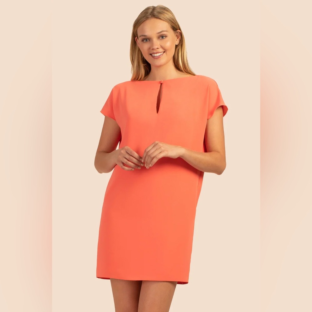 TRINA TURK — Kaanapali Shift Dress — XS — Coral